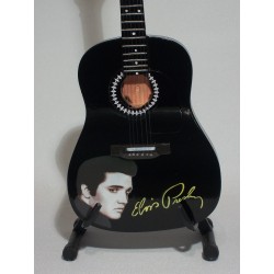 Guitare miniature acoustique signature Elvis Presley vue de face
