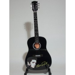 Guitare miniature acoustique signature Elvis Presley vue globale de face