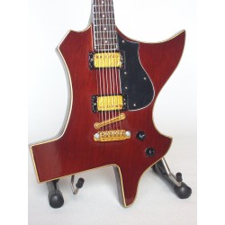 Guitare miniature Gibson Texas Billy Gibbons ZZ Top gros plan de face