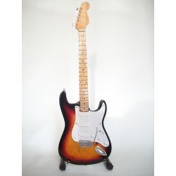 JIMI HENDRIX Guitare Miniature avec médiator Fender Sunburst