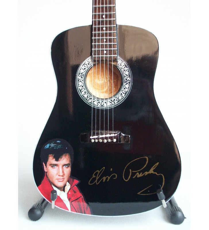 Guitare miniature acoustique Elvis Presley signature