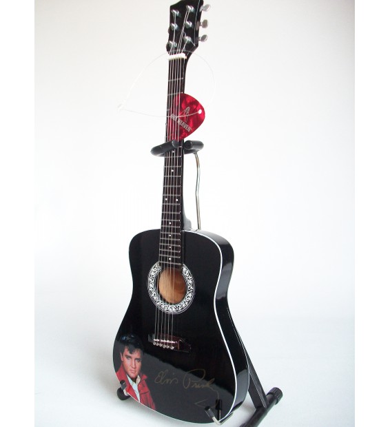 Guitare miniature acoustique Elvis Presley signature