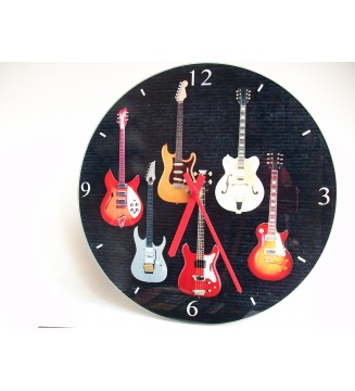 Horloge déco guitares de...