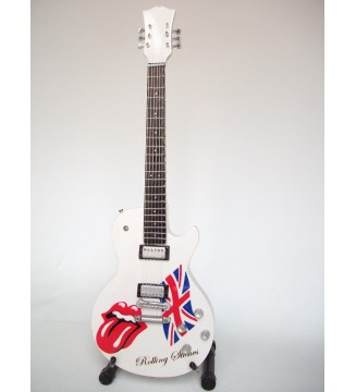 Guitare miniature blanche...