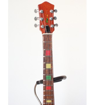 Guitare miniature Axe heaven Epiphone "One love" Bob Marley vue globale de haut