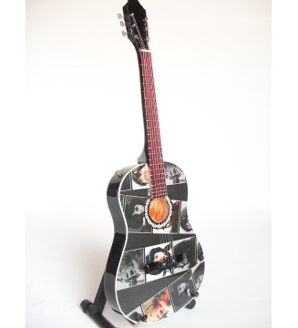 Guitare miniature acoustique - The Beatles - Let it be vue globale de côté