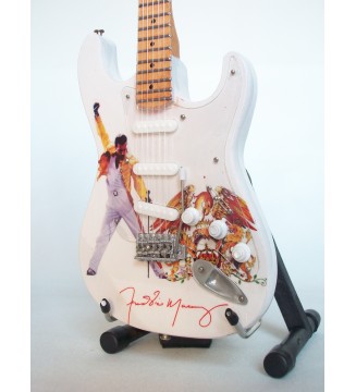 Guitare miniature -Freddie Mercury - Queen. gros plan de côté