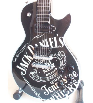 guitare miniature Les Paul Jack Daniels gros plan de face