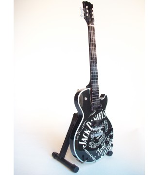 guitare miniature Les Paul Jack Daniels vue de gauche