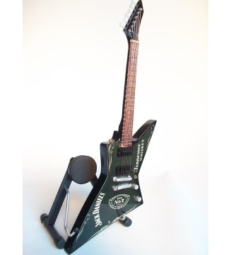 guitare miniature explorer jack daniels vue de gauche