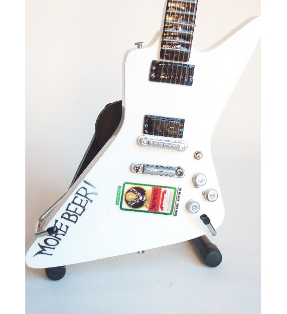 Réplique Miniature De Guitare Jim Root - Ornement Décoratif Fait Main Avec Support - 25 Cm - Cadeau Pour Musiciens - 6