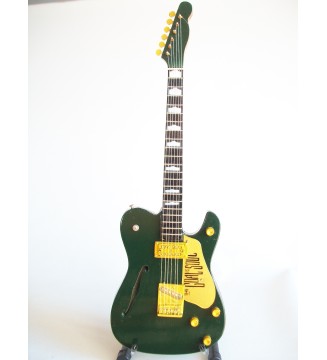 Guitare miniature Telecaster thinline de Bono de U2 vue générale de face