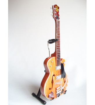 Guitare miniature relic custom shop Brian Setzer vue globale de droite