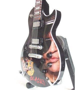 Guitare miniature Les Paul Slash vue de gauche en gros plan