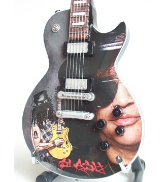 Guitare miniature Les Paul Slash vue de face en gros plan