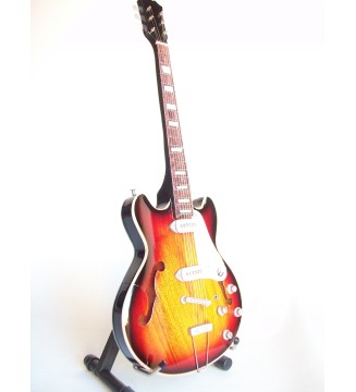 Guitare miniature Epiphone Casino John Lennon Beatles plan général vue de droite