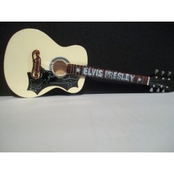 Guitare miniature acoustique Gibson Elvis Presley vue couché