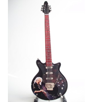 Guitare miniature Brian May signature - Queen plan global vue de face