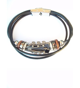 Bracelet avec tête de guitare