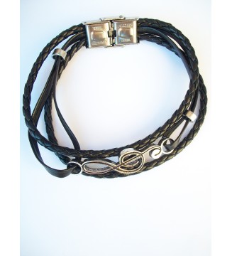 Bracelet avec Clé de Sol