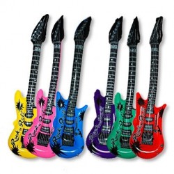 Guitare gonflable colorée -...